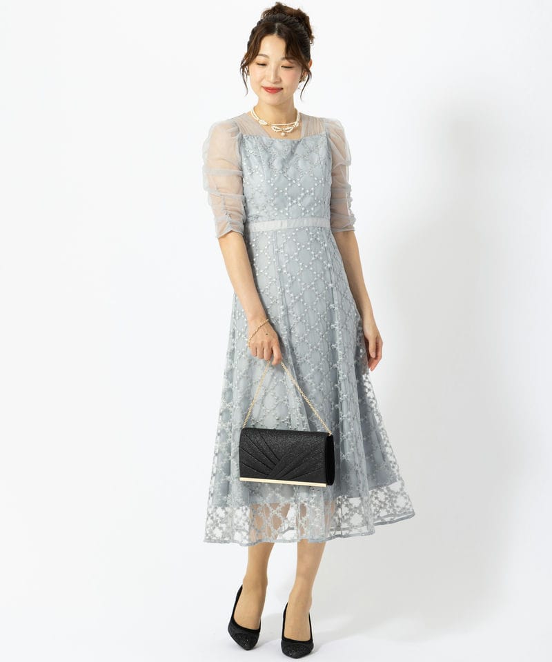 Dorry Doll ドリードール ダイヤフラワーレースドレス ブルー系 | 結婚