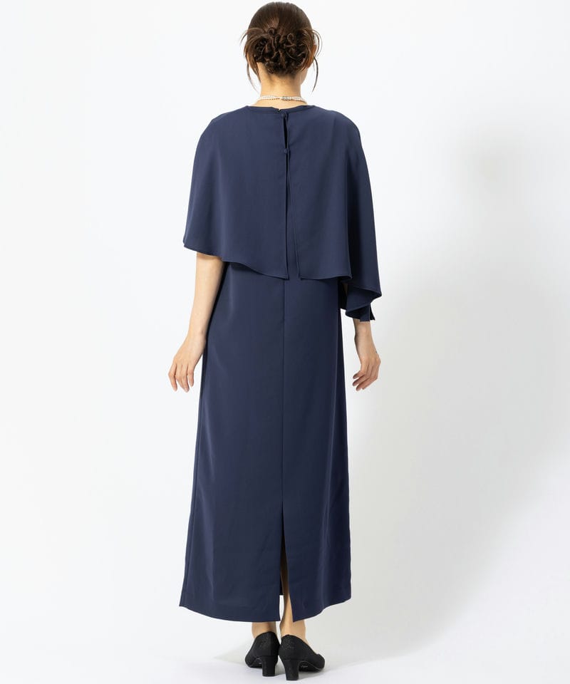 form forma 【マザーズドレス】フォルムフォルマ アシメケープ×Iライン