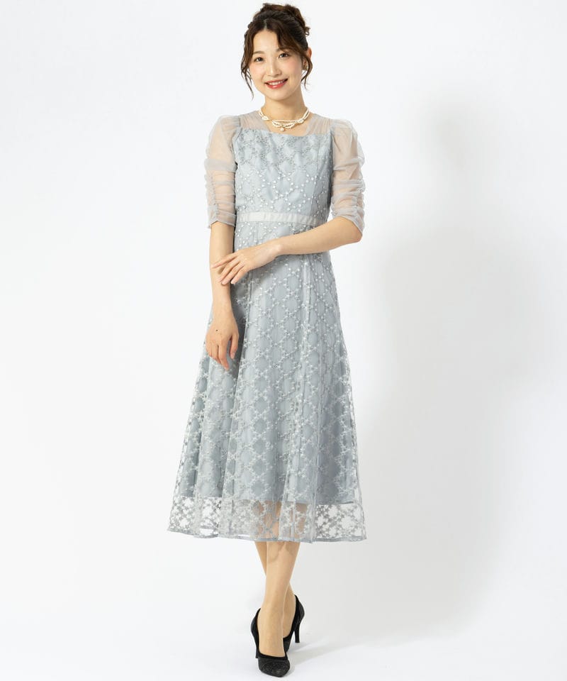 Dorry Doll 【ドレス2点SET】ドリードール ダイヤフラワーレースドレス