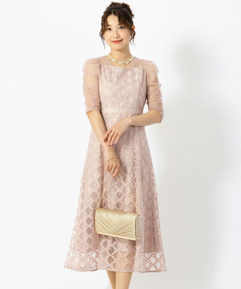 Dorry Doll ドリードール ダイヤフラワーレースドレス ピンク系 | 結婚