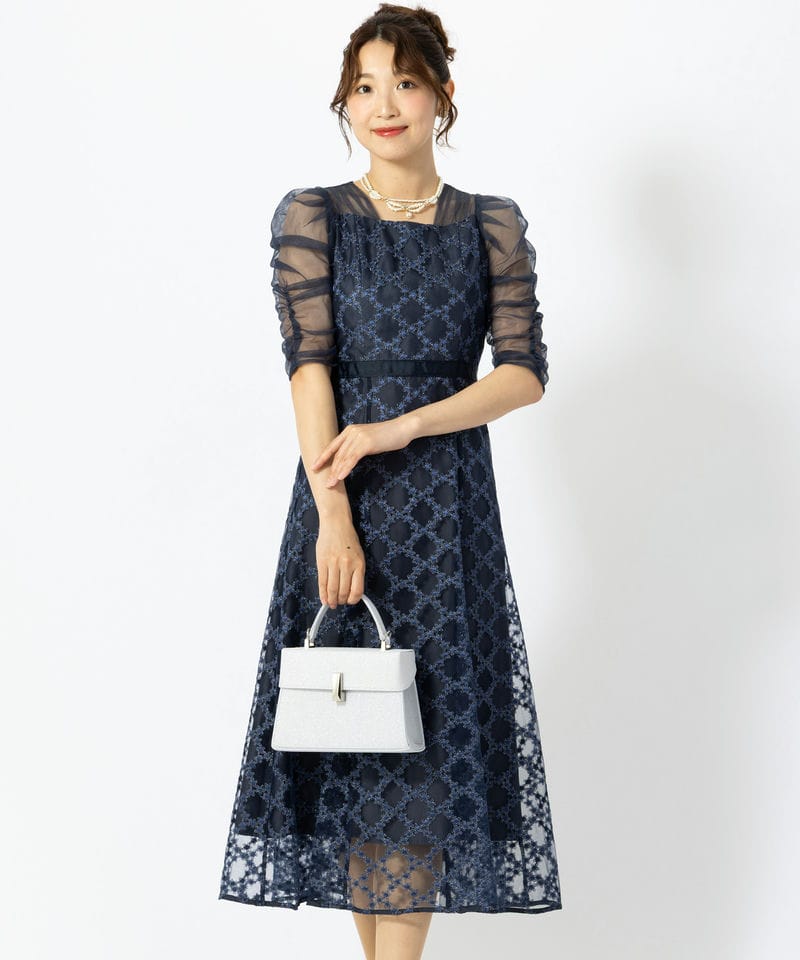 Dorry Doll ドリードール フリルスリーブチェックレースドレス