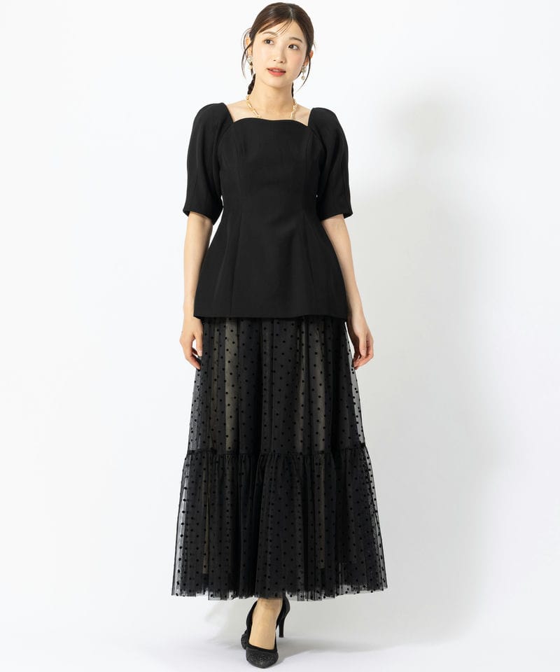 Ameri VINTAGE アメリヴィンテージ 2WAYリボンボレロドレス ブラック系