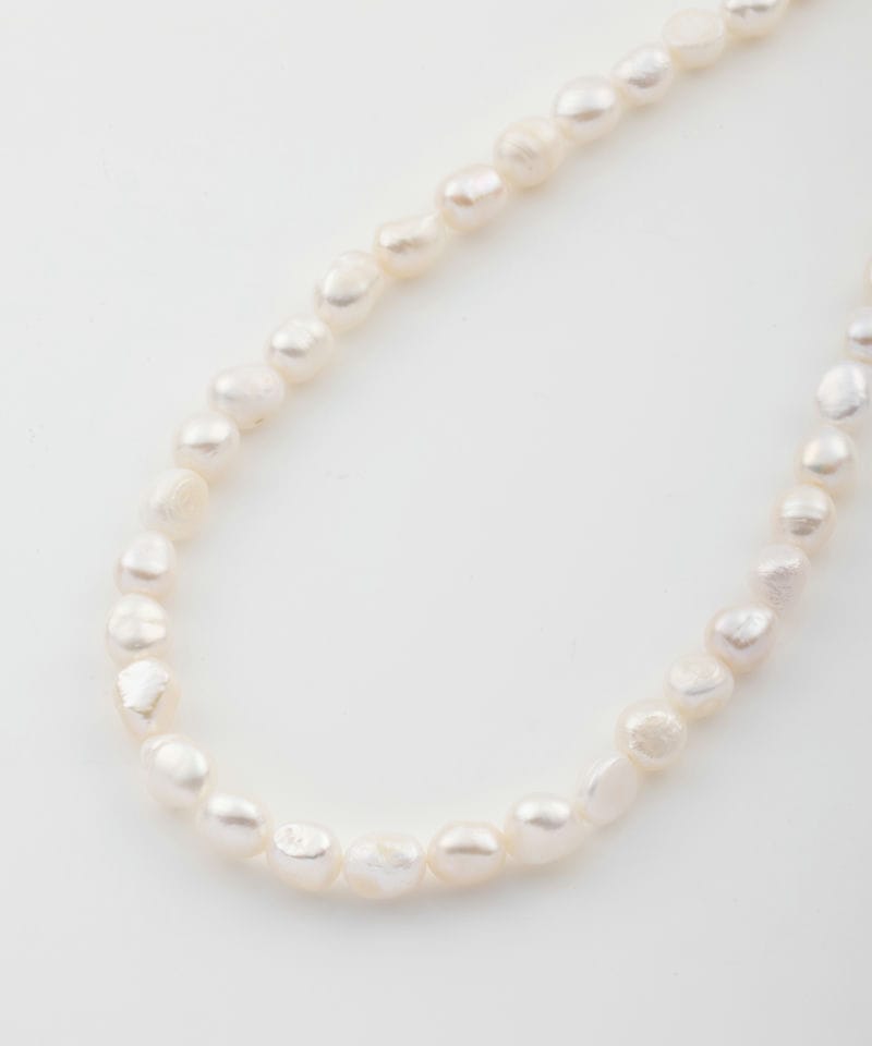 新品未使用　SHIPS 本物　淡水　パール ネックレス　照り　原産国日本 淡水 バロック パール ショート ネックレス（ネックレス）｜SHIPS