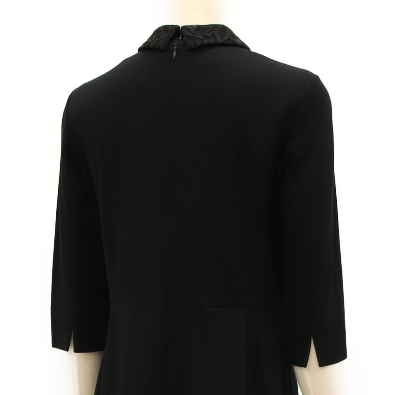 23区 襟付きグログランワンピース ネイビー系 | 結婚式パーティーの