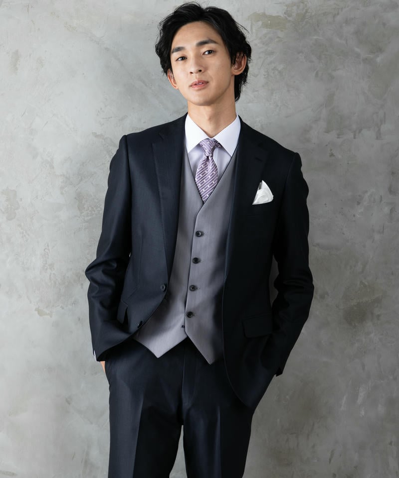 Select Shop 3ピースカラーフォーマルスーツ ネイビー系 | 結婚式