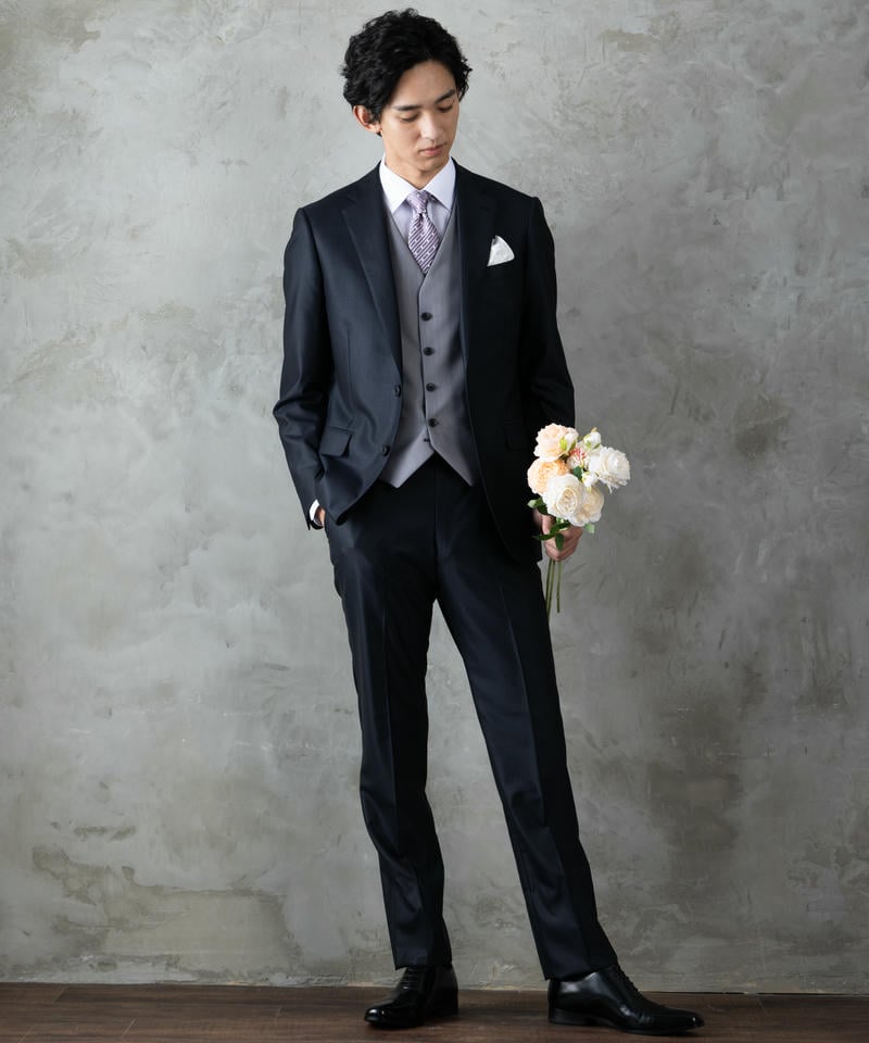 Select Shop 3ピースカラーフォーマルスーツ ネイビー系 | 結婚式