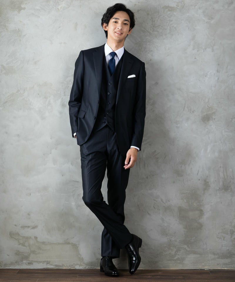 Select Shop 3ピースカラーフォーマルスーツ ネイビー系 | 結婚式