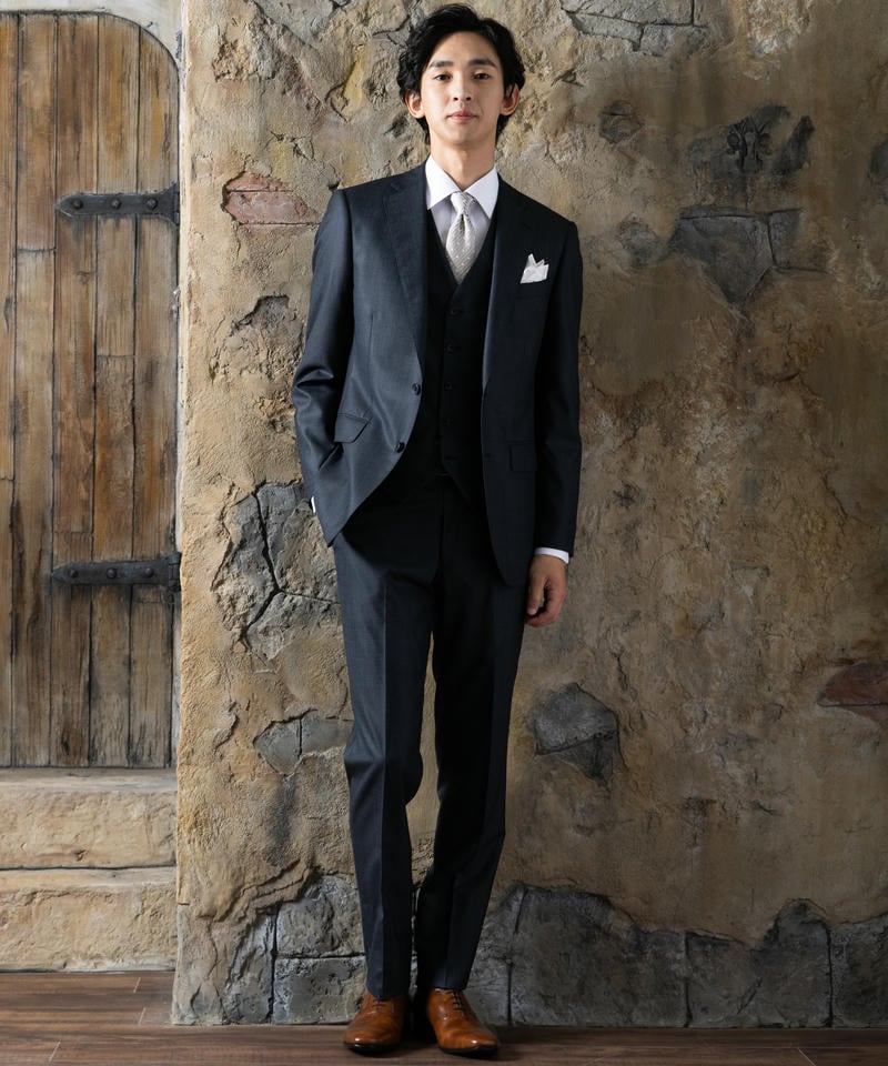 Select Shop 3ピースカラーフォーマルスーツ グレー系 | 結婚式