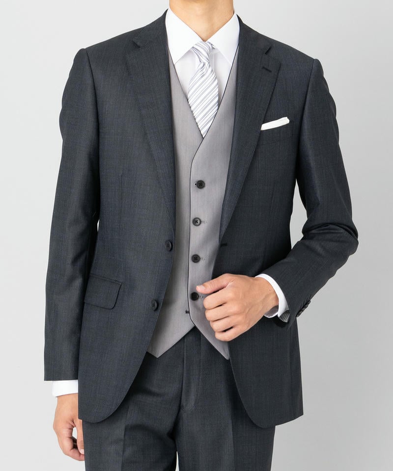 Select Shop 3ピースカラーフォーマルスーツ グレー系 | 結婚式