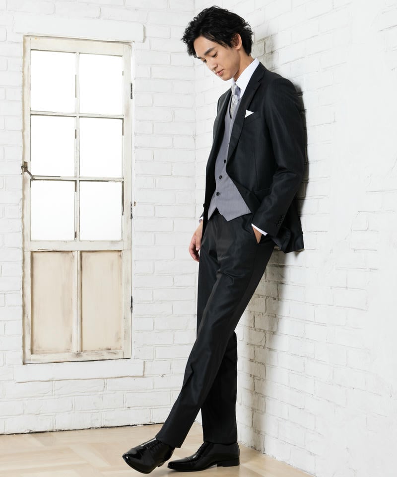 Select Shop 3ピースカラーフォーマルスーツ グレー系 | 結婚式