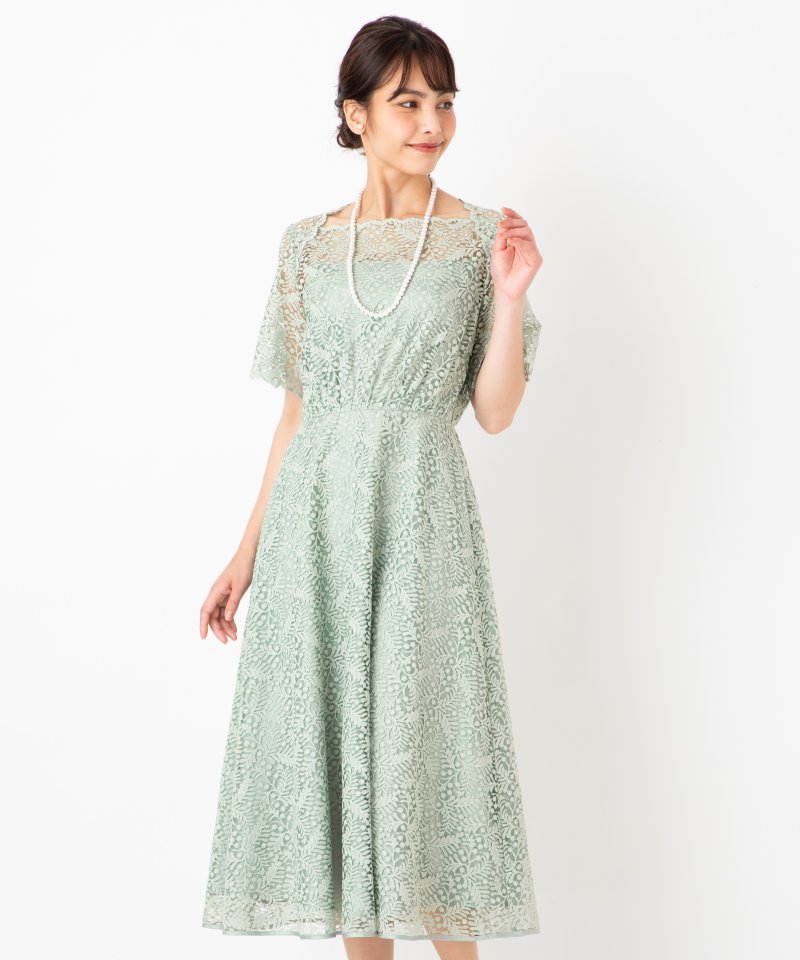 STRAWBERRY-FIELDS ストロベリーフィールズ ボタニカルリーフレース