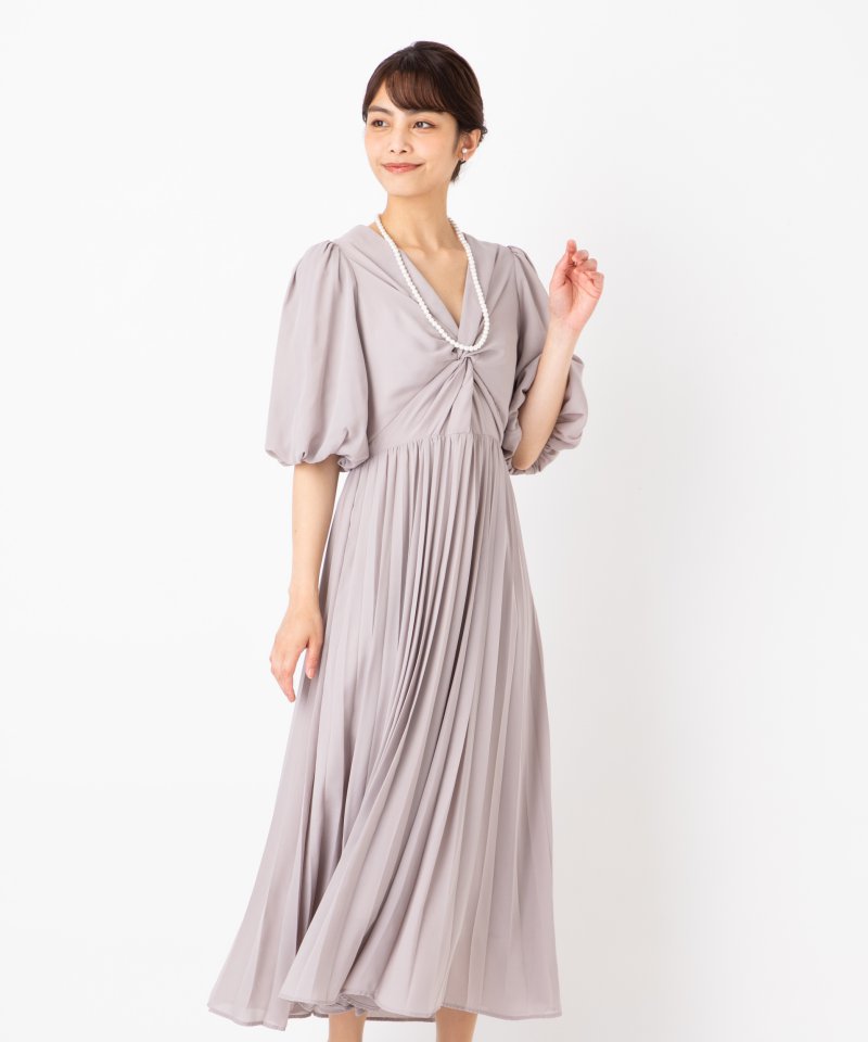 SNIDEL スナイデル バックデザインレースオケドレス その他 x ピンク系