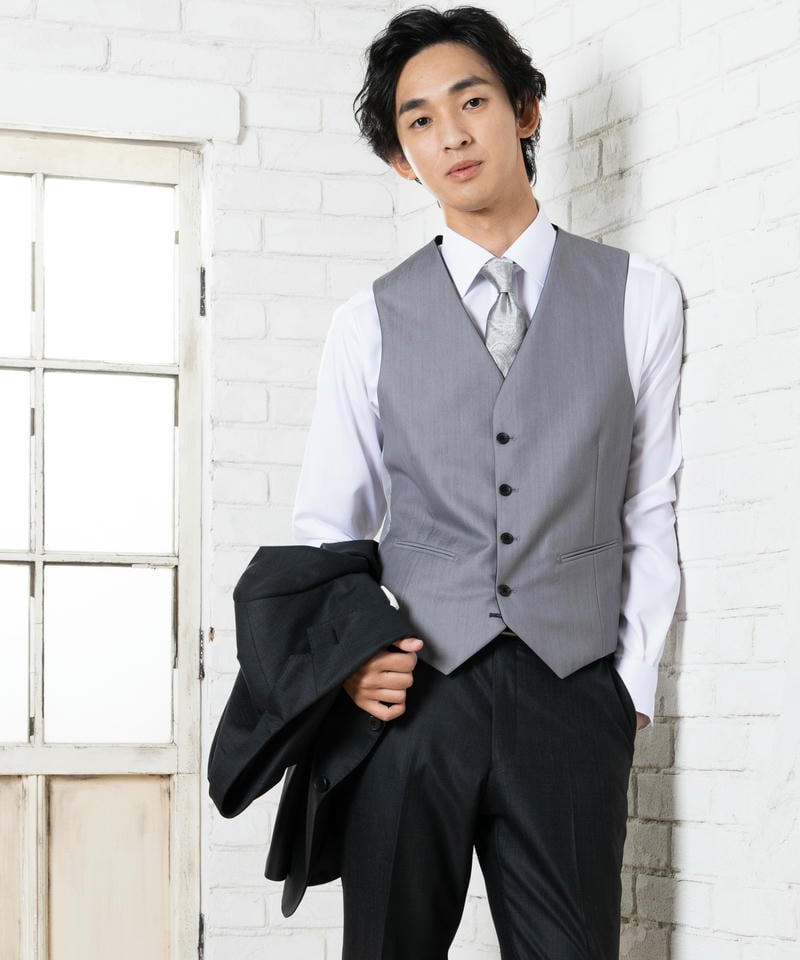 Select Shop 3ピースカラーフォーマルスーツ グレー系 | 結婚式