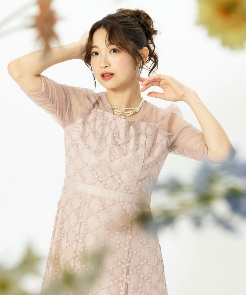 Dorry Doll ドリードール ダイヤフラワーレースドレス ピンク系 | 結婚