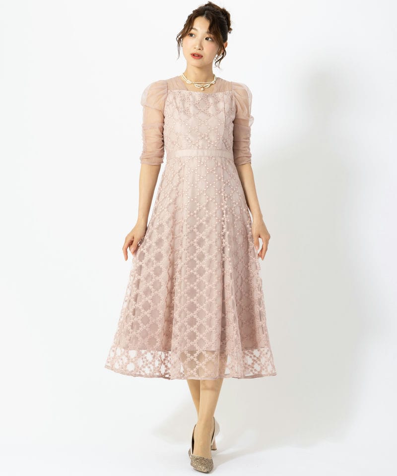 Dorry Doll ドリードール ダイヤフラワーレースドレス ピンク系 | 結婚