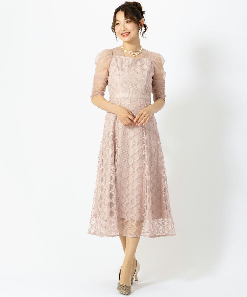Dorry Doll ドリードール ダイヤフラワーレースドレス ピンク系 | 結婚