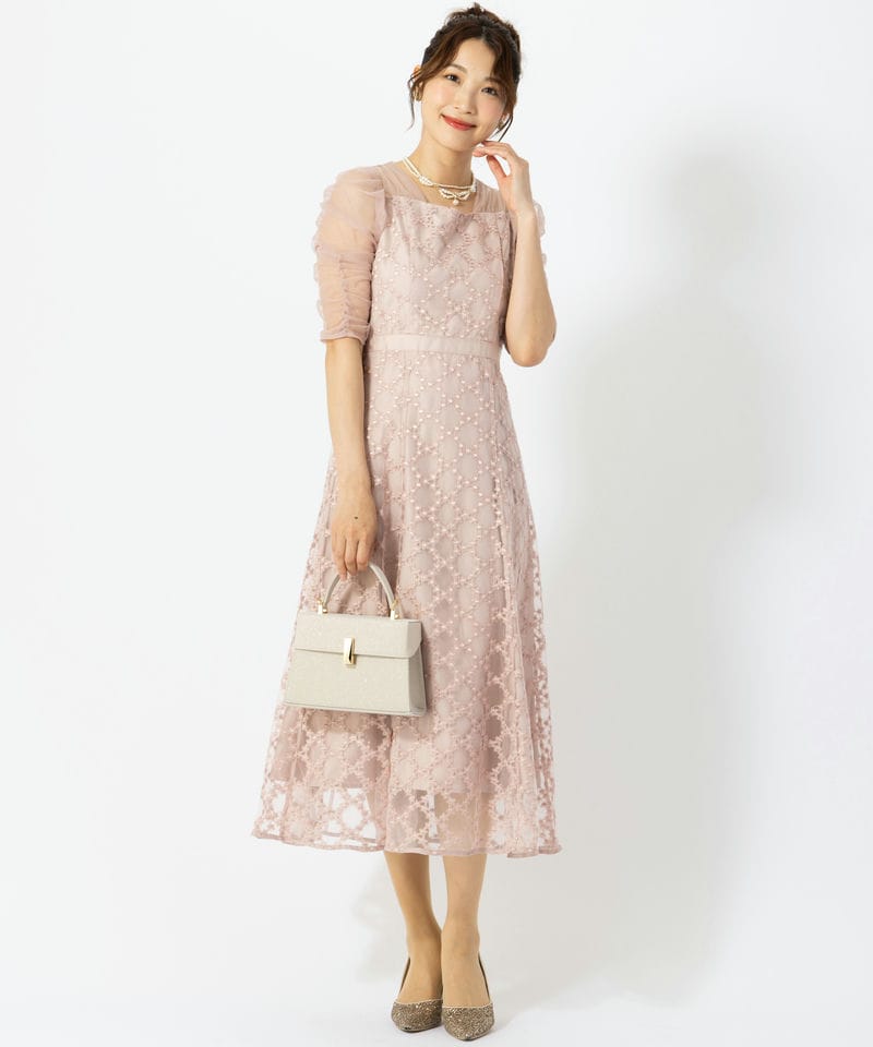 Dorry Doll ドリードール ダイヤフラワーレースドレス ピンク系 | 結婚