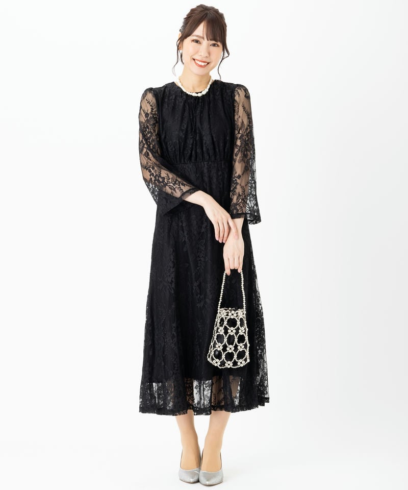 Select Shop ビーズミニバッグ ブラック系 x シルバー系 | 結婚式
