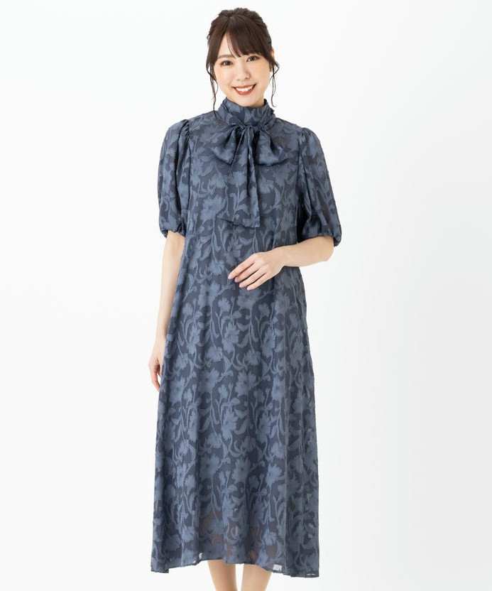 J by blue ジェーバイブルー インナー付きバックリボンジャガード