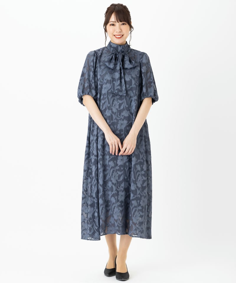 J by blue ジェーバイブルー インナー付きバックリボンジャガード