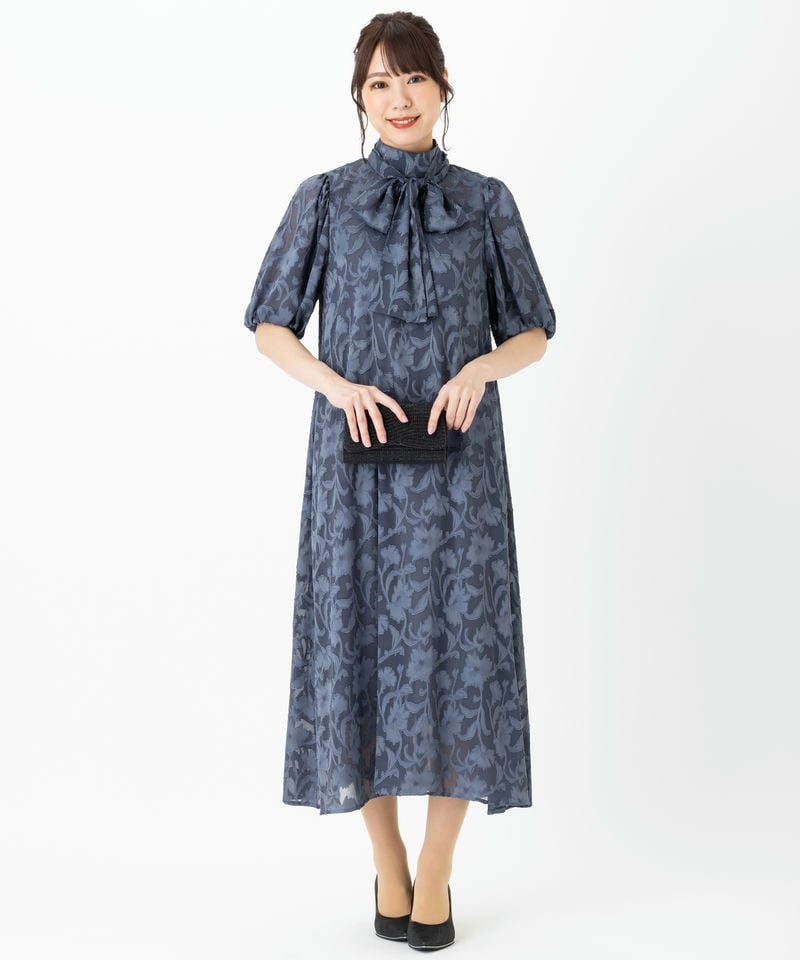 J by blue ジェーバイブルー インナー付きバックリボンジャガード