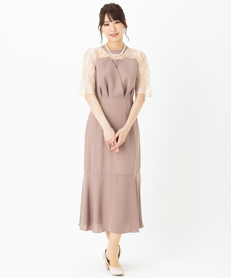Select Shop ビスチェ風マーメイドドレス その他 x ピンク系 x