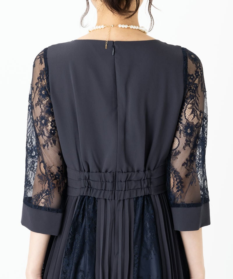 Dorry Doll 【ドレス2点セット】ドリードール プリーツ×レース 7分袖