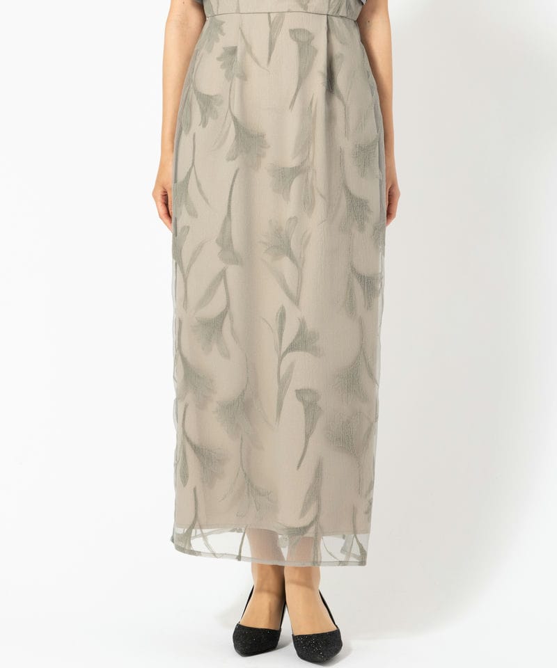 LE'RURE 【ドレス2点SET】リルアー サーキュラースリーブフラワー