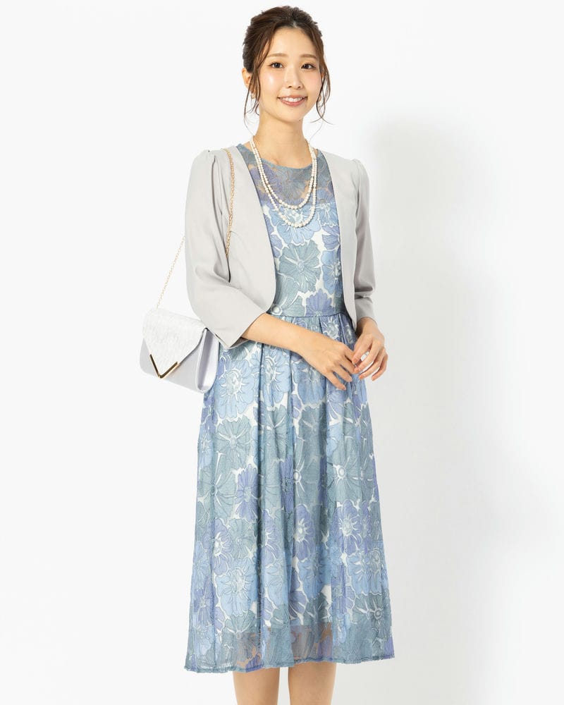 GRACE CONTINENTAL グレースコンチネンタル レース切り替えコード刺繍