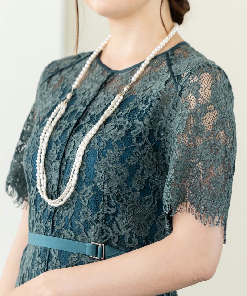 FRAY I.D 【ドレス2点セット】フレイアイディー パイピングレース