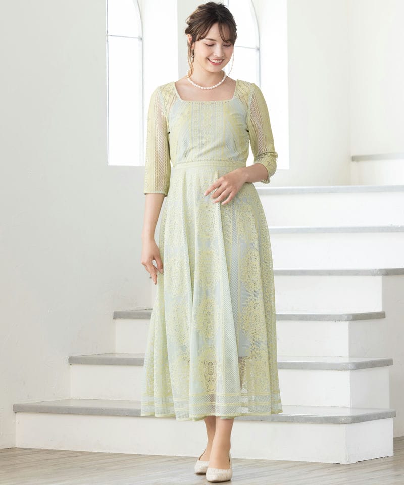 FRAY I.D フレイアイディー オーナメントパネルスクエアードレス