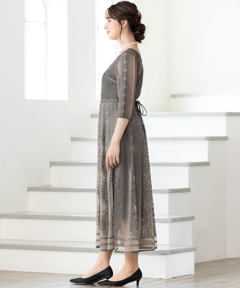 FRAY I.D フレイアイディー オーナメントパネルスクエアードレス