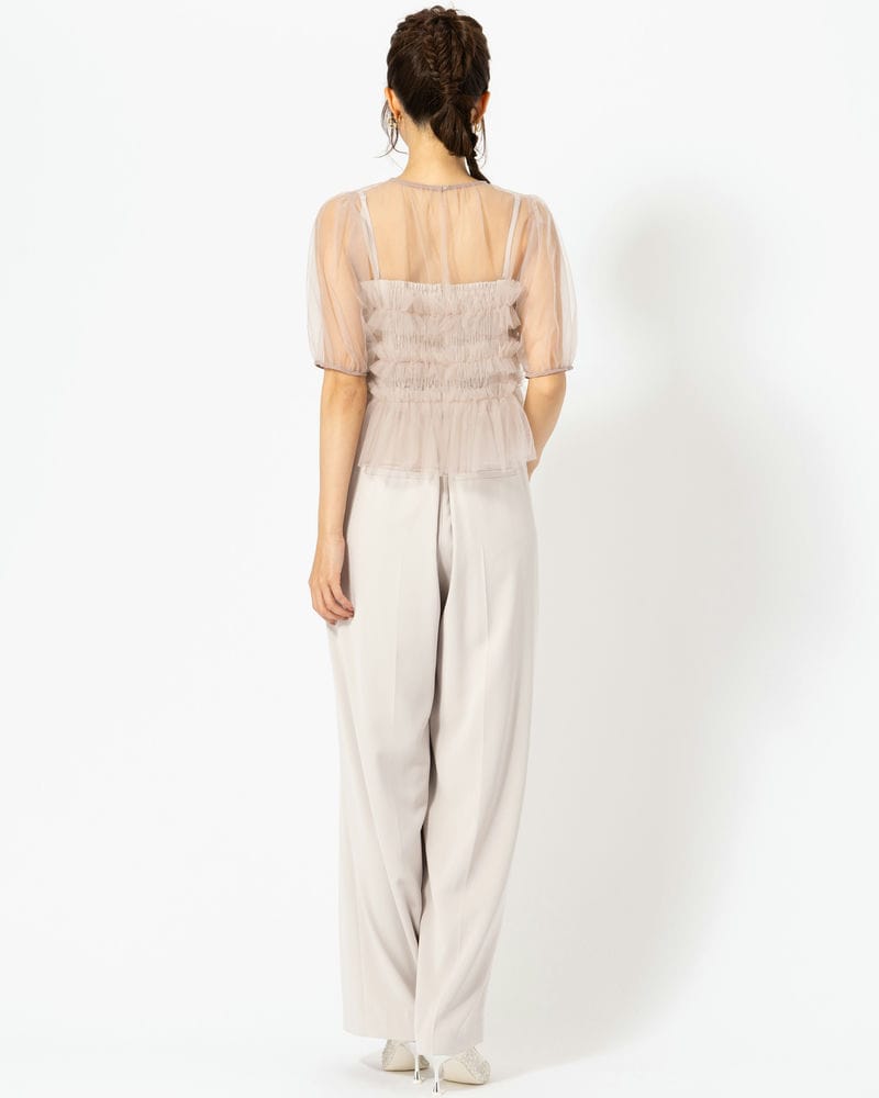 FRAY I.D フレイアイディー チュールブラウスセットコンビネゾン