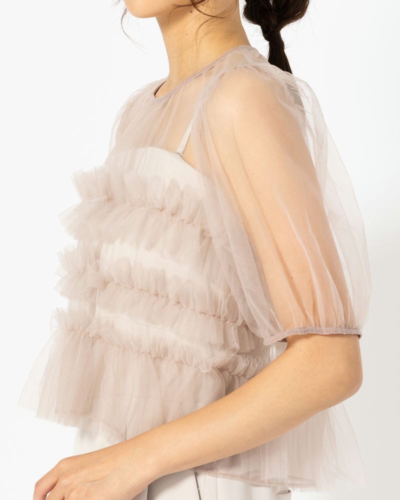 FRAY I.D フレイアイディー チュールブラウスセットコンビネゾン