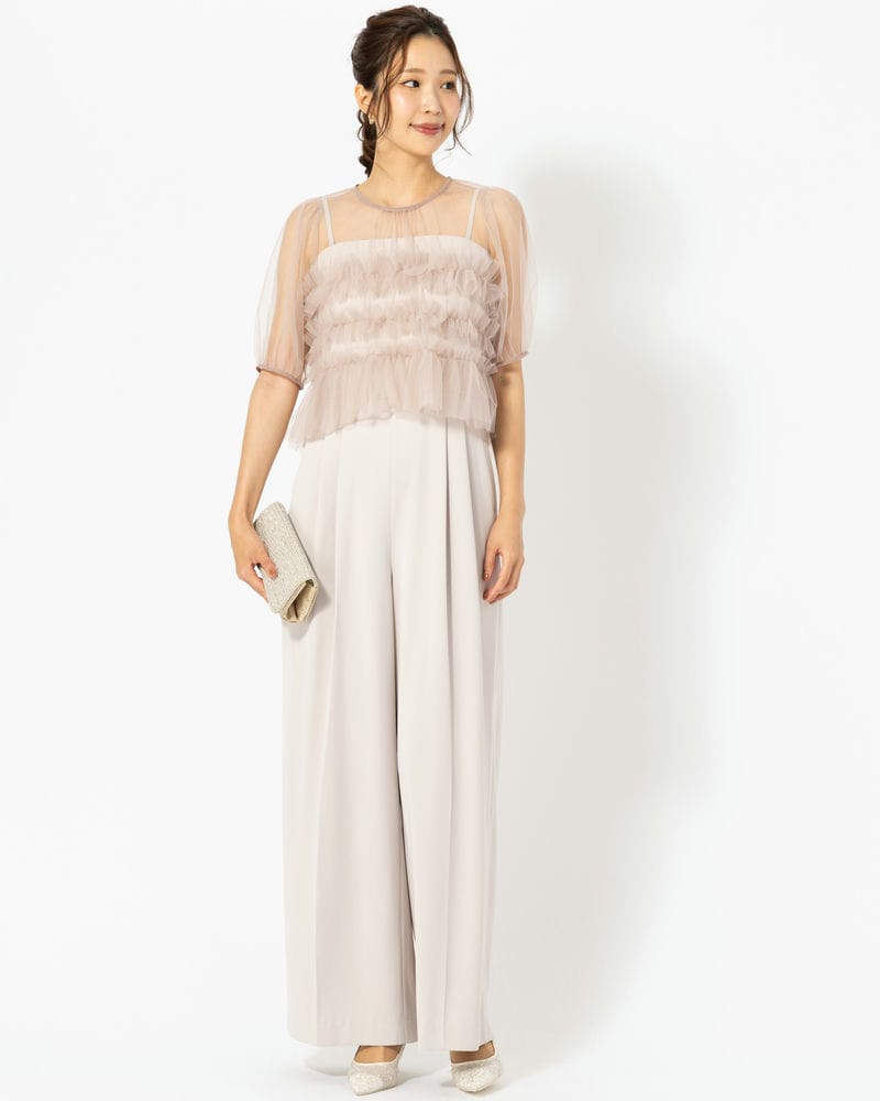 FRAY I.D フレイアイディー チュールブラウスセットコンビネゾン