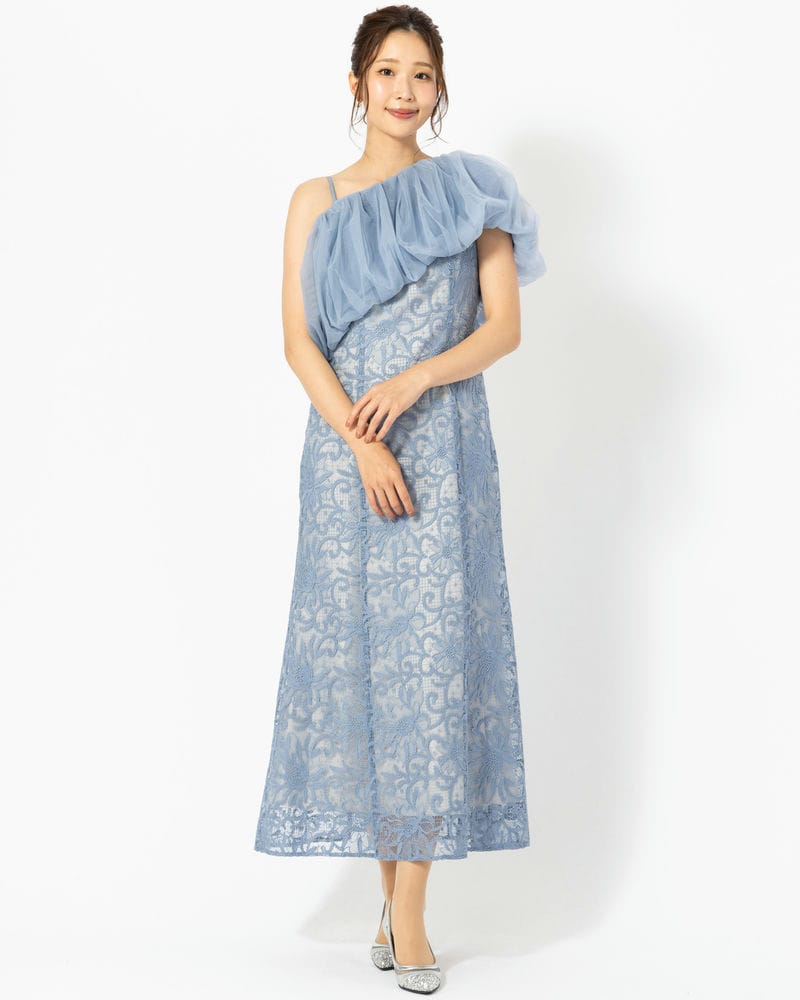 LAGUNAMOON ラグナムーン LADYボレロセットレースキャミドレス ブルー