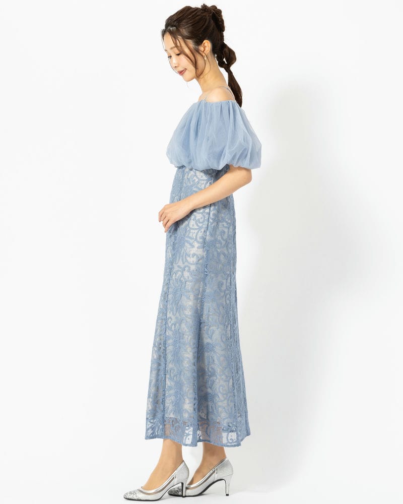 LAGUNAMOON ラグナムーン LADYボレロセットレースキャミドレス ブルー