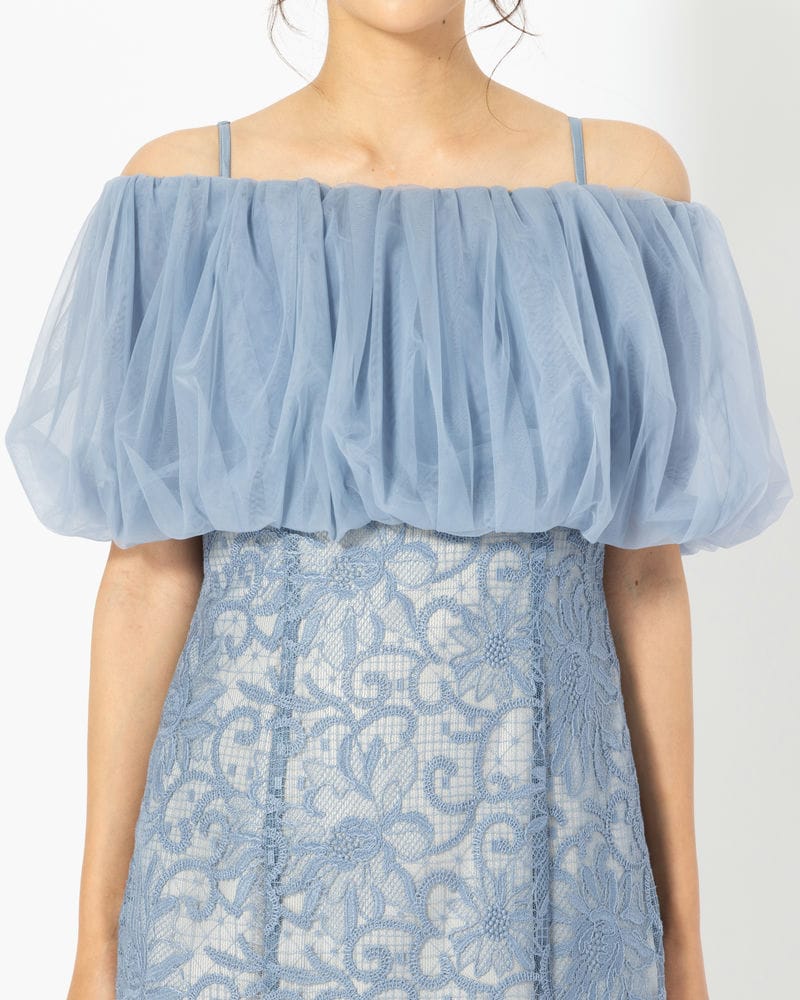 LAGUNAMOON ラグナムーン LADYボレロセットレースキャミドレス ブルー