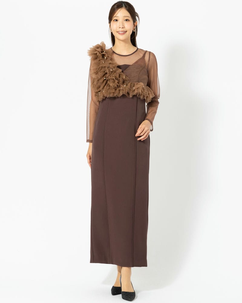 ANDRESD アンドレスド パールビスチェドレス ブラック系 | 結婚式