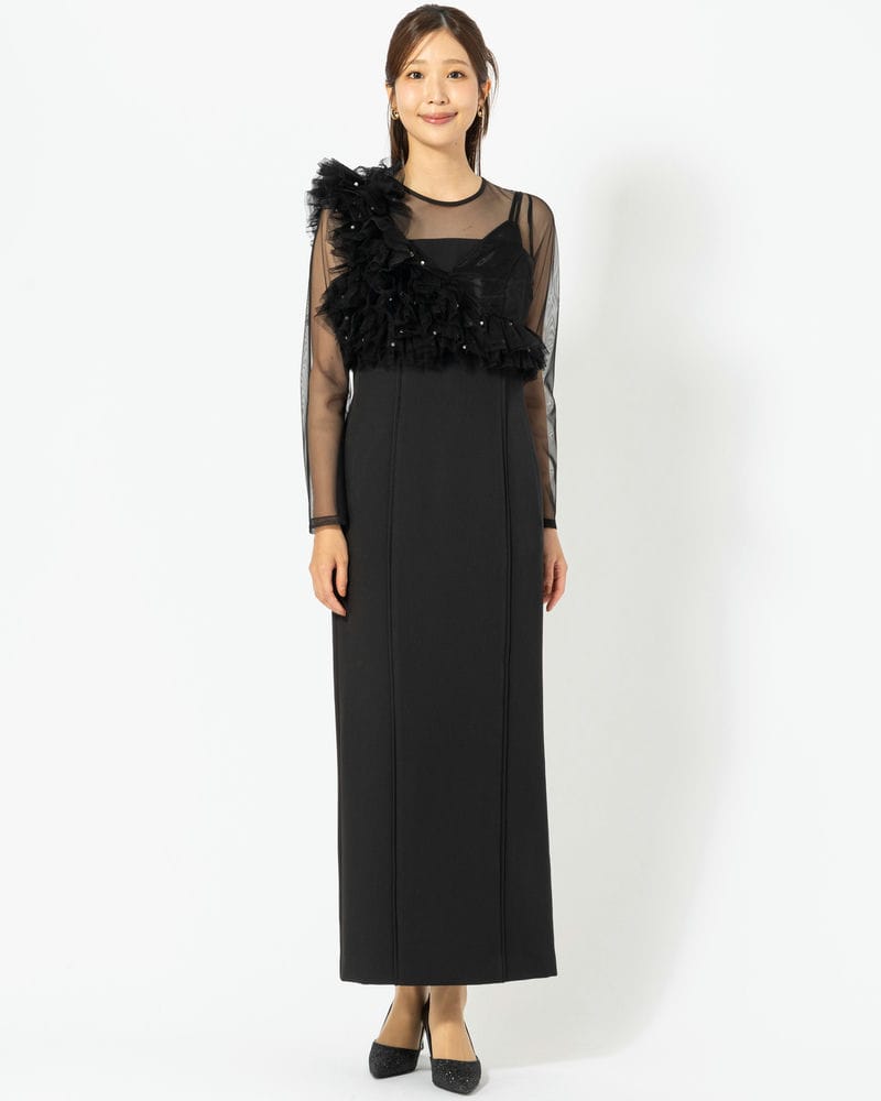 ANDRESD アンドレスド パールビスチェドレス ブラック系 | 結婚式