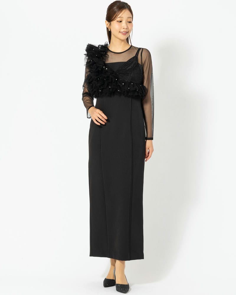 ANDRESD アンドレスド パールビスチェドレス ブラック系 | 結婚式