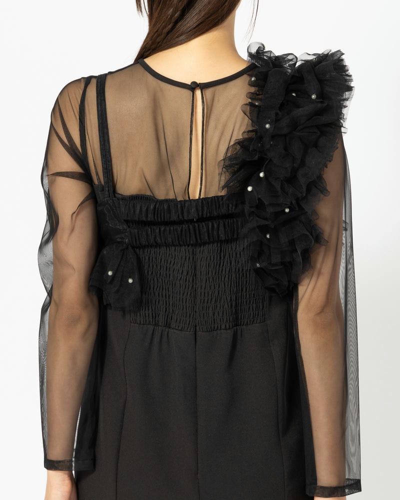 ANDRESD アンドレスド パールビスチェドレス ブラック系 | 結婚式