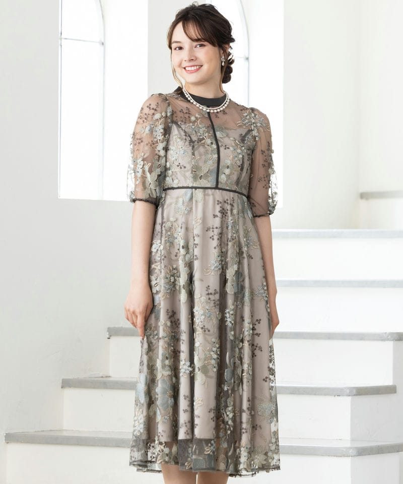 Dorry Doll ドリードール フラワーエンブロイダリードレス その他 x