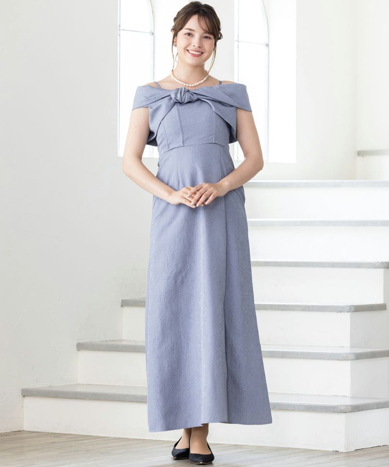 Ameri VINTAGE アメリヴィンテージ 2WAYリボンボレロドレス ブルー系