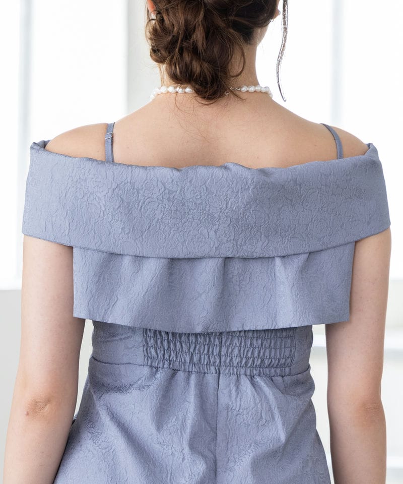 Ameri VINTAGE アメリヴィンテージ 2WAYリボンボレロドレス ブルー系