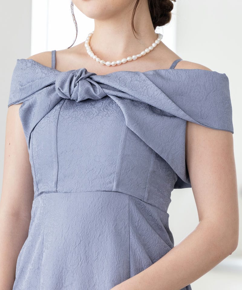 Ameri VINTAGE アメリヴィンテージ 2WAYリボンボレロドレス ブルー系