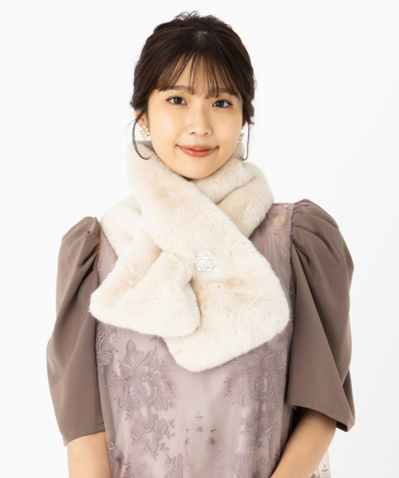 ファー」に該当するストール/ベージュ系のレンタルアイテム | 結婚式 
