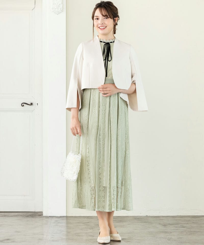 Select Shop 袖スリットノーカラージャケット その他 x ホワイト系 x