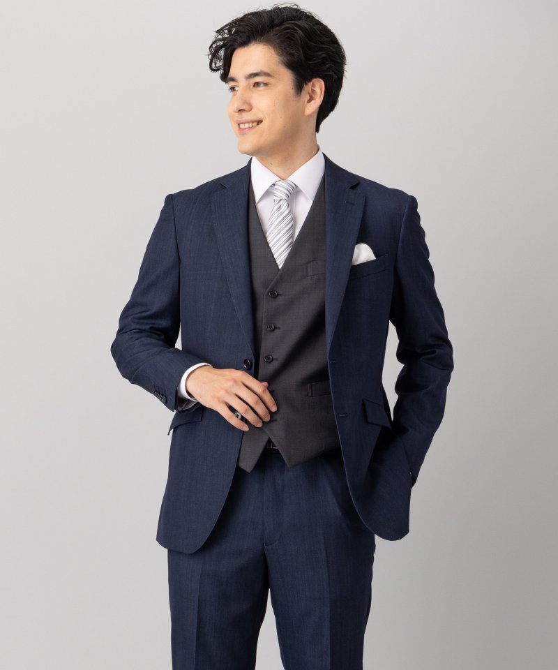 ORIHICA オリヒカ 【7点セット】ベネシャン・ウールブレンドスーツ