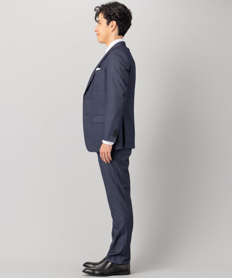 P.S.FA 【7点セット】デニム調スリーピーススーツセット ネイビー系